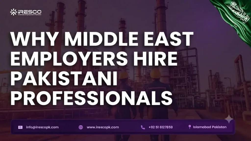 Oil & Gas Recruitment Solutions for Middle East Employers – IRESCO Overseas Employment Promoter helping GCC companies hire skilled Pakistani oil and gas professionals.