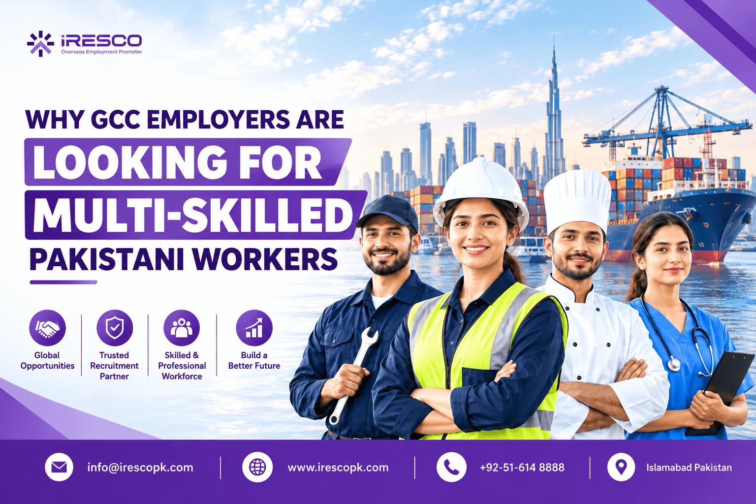 Why GCC Employers Are Looking for Multi-Skilled Pakistani Workers 