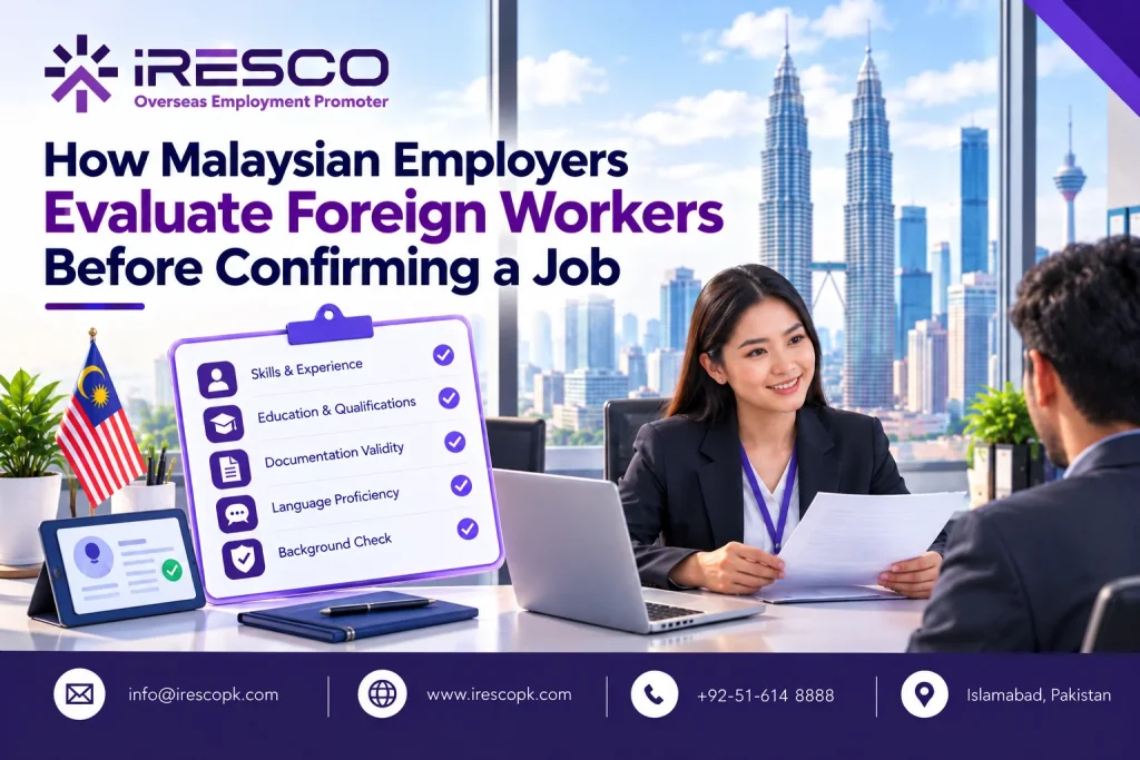 How Malaysian Employers Evaluate Foreign Workers Before Confirming a Job