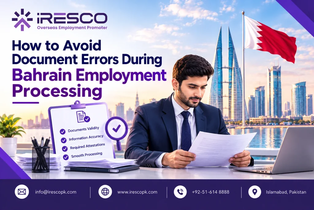 How to Avoid Document Errors During Bahrain Employment Processing